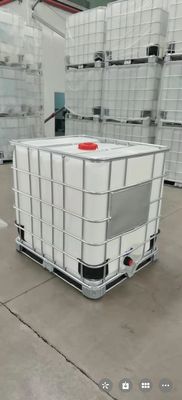 مخزن شیمیایی HDPE IBC مخزن مربع 1 تن پلاستیک سفید ISO9001