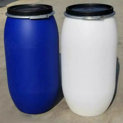 بشکه استوانه ای درام سفید پلاستیکی HDPE 55 گالن ISO9001