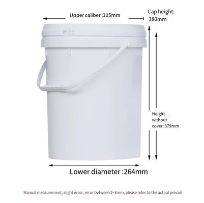 بشکه درام رنگ سطلی پلاستیکی بادوام 20L HDPE با پوشش PP
