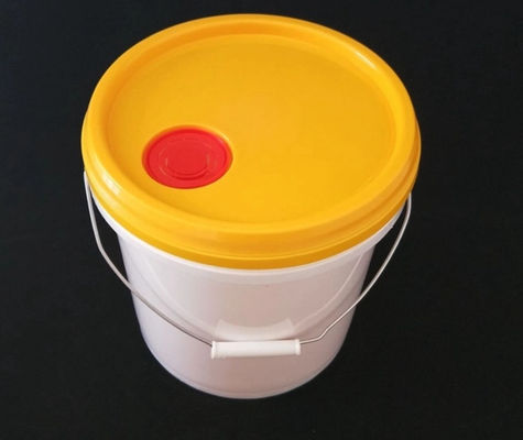سطل رنگ پلاستیکی HDPE سطل آب پلاستیکی گرد با دسته درب