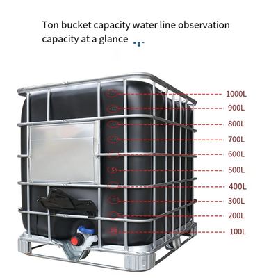 IBC 1000 Liter Chemical Storage Totes HDPE Liquid Storage Containers