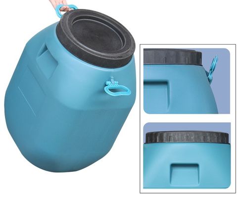 ظرف بشکه شیمیایی HDPE 50 لیتری درام مربعی پلاستیکی 80 * 47 میلی متر