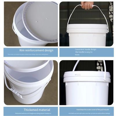سطل رنگ پلاستیکی چند رنگ سطل 20L HDPE استفاده برای ذخیره سازی