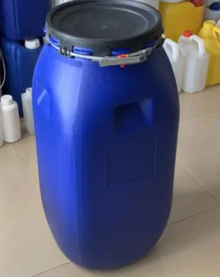 درام پلاستیکی HDPE 60 لیتری آبی بشکه پلاستیکی رویه باز بدون بو
