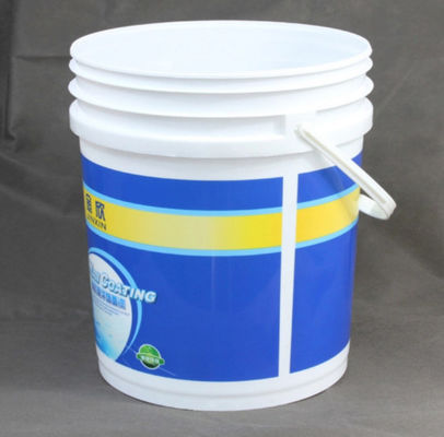 سطل رنگ پلاستیکی OEM / ODM 5 گالن سطل رنگ نیمه شفاف HDPE