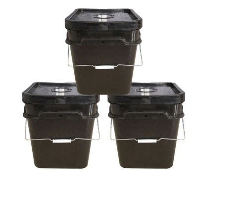 سطل رنگ پلاستیکی استوانه ای سطل HDPE 20 لیتری چاپ سفارشی ISO9001