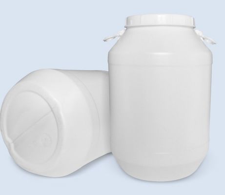 50 لیتری درام آنزیم سفید درام پلاستیکی پوشش شیمیایی HDPE